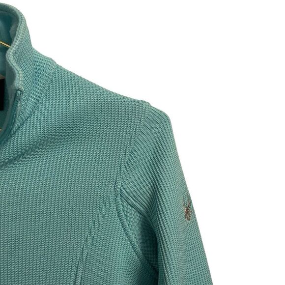 Spyder Endure Full Zip Knit Jacket Teal Size SP - Picture 3 of 7
